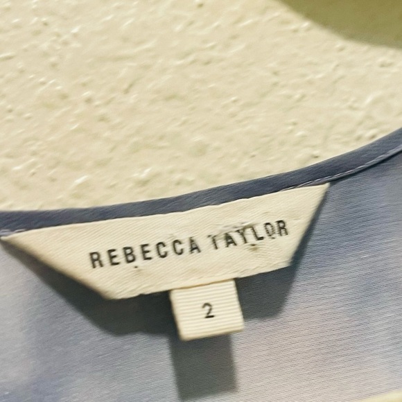 REBECCA TAYLOR tie dye Haze print silk dress size 2 - Picture 6 of 10